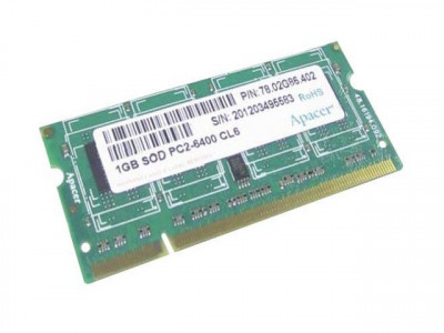 Памет за лаптоп DDR2 1GB Apacer PC2-6400 (втора употреба)